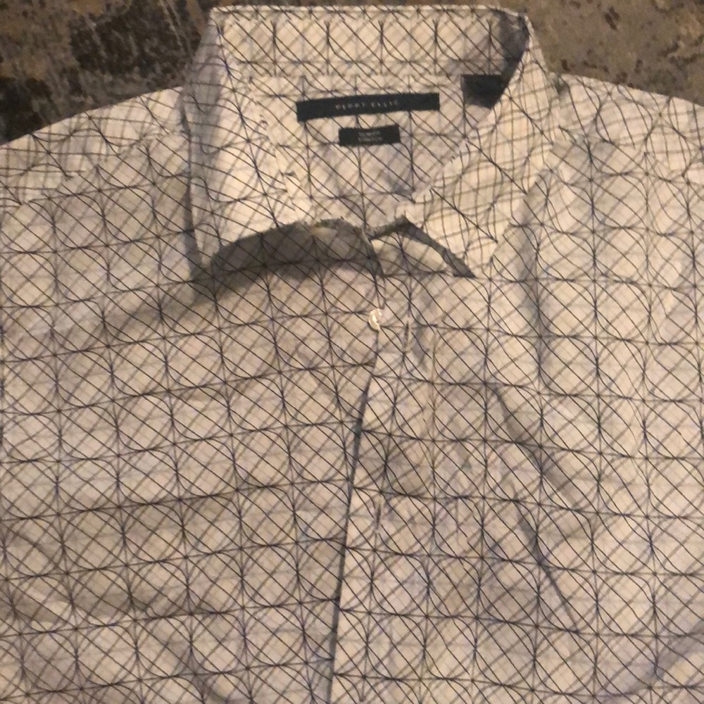Perry Ellis Geometric Print Button Down - Picture 3 of 5